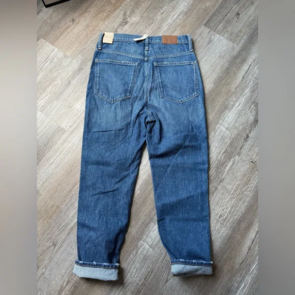 NWT Madewell High Rise Stove Pipe Denim Jeans Relaxed Fit Straight Blue Size 30 - Image 5