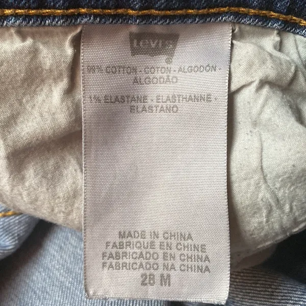 Levi’s Blue Slight Curve Straight Leg Jeans 6 28 - Image 4