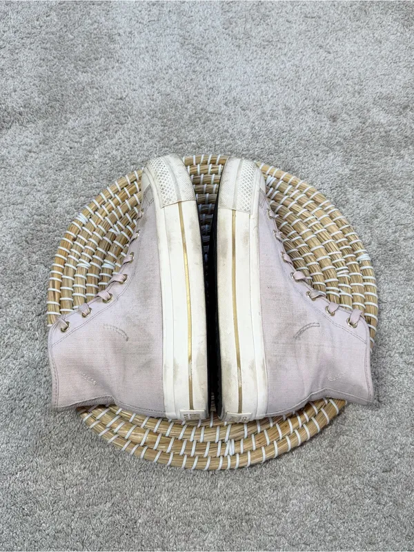 Converse All Starts Women’s Chuck Taylor Seasonal Lift Platform Sneakers Pink 8 - Image 7