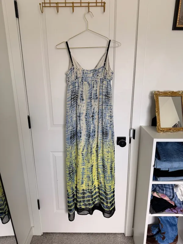 As You Wish Gypsy Siren Slip Tie-Dye Maxi Dress in Zest Reef Wash - Image 6