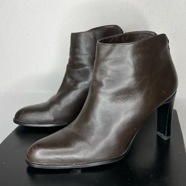 Apostrophe Rory Leather Heeled Booties‎ - Image 4