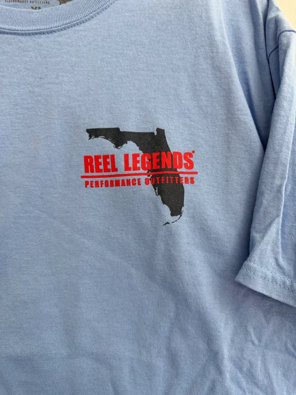Reel Legends Men’s Short-Sleeve T-Shirt — Light Blue - Image 2