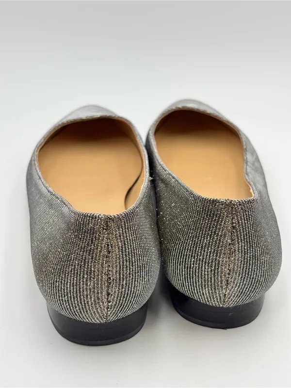 Talbots Metallic Gold Pointed-Toe Flats Size 7 - Image 5