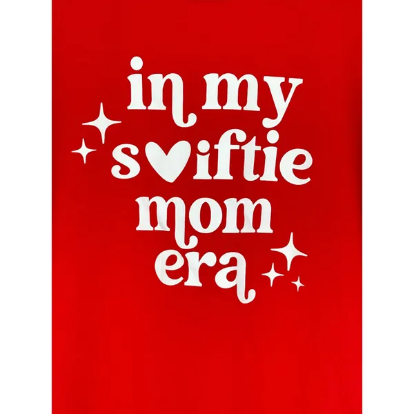 In‎ My Swiftie Mom Era Sweatshirt Womens XL Red Graphic Pullover Crewneck - Image 3