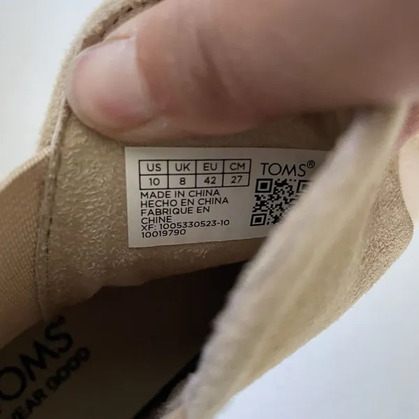 TOMS Fenix Platform Chelsea Shoes Ankle Booties Oatmeal Cream Tan Women's 10 - Image 9