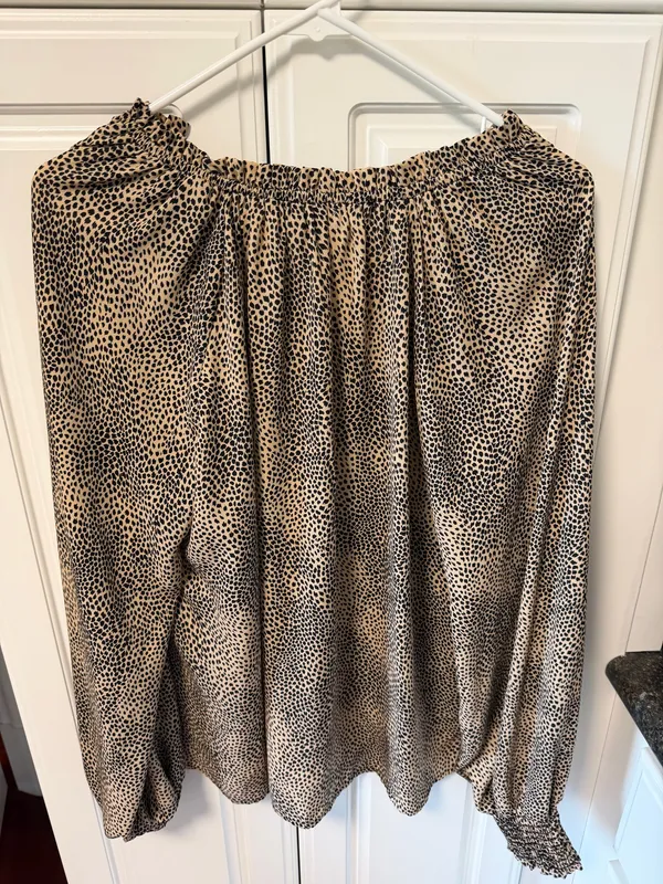 Boutique XL Leopard Print XL Blouse Brown - Image 3
