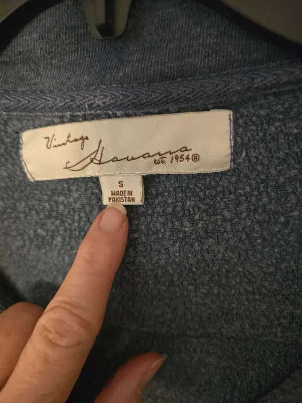 O Vintage Havana Blue/grey Textured Jacket Size Small - Image 3