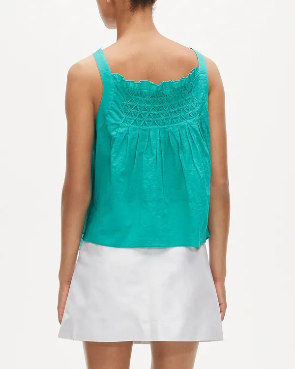Jcrew smocked crinkle tank top Small - Image 3