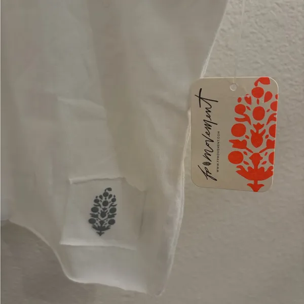 NWT Free People Movement Inspire Logo Tee White - Image 7