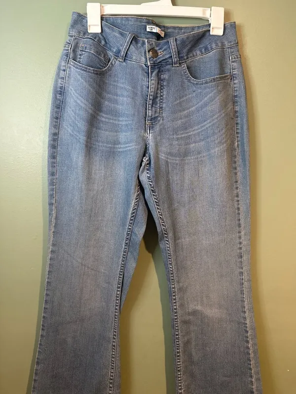 Lee Riders by Lee 10P Y2K Bootcut Jeans Sequin Pocket Dark Wash Retro Denim Indi - Image 2