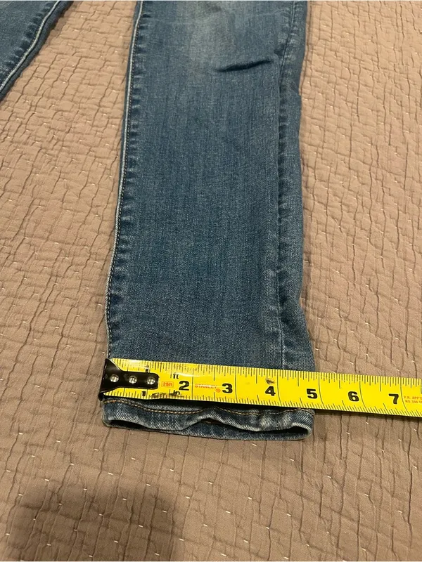 American Eagle Next Level Stretch Skinny Jeans - Blue Wash - Size 10 Long - Image 9