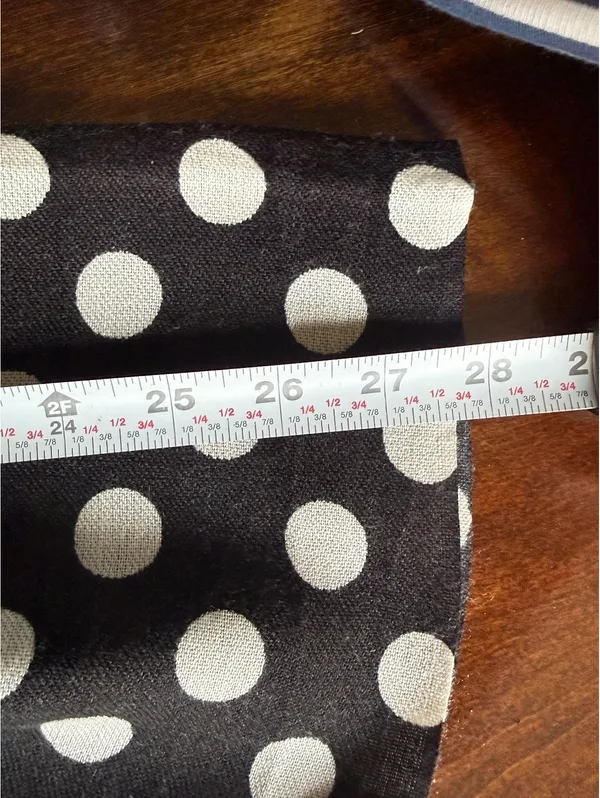 Black and White Polka Dot Shawl with Fringe - Image 7