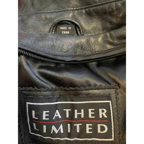 Leather Limited Black Button Buttersoft Leather Jacket Mob Wife Women’s Medium - Image 5