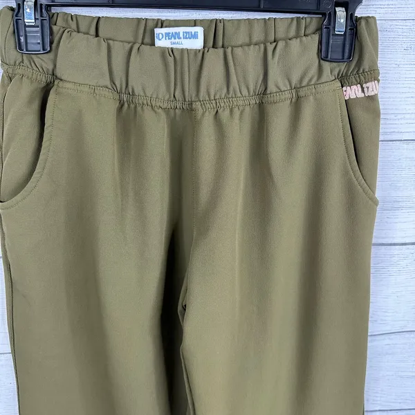 Pearl Izumi Womens size Small Accelerator Soft Shell Running Pants 4349 Green - Image 4