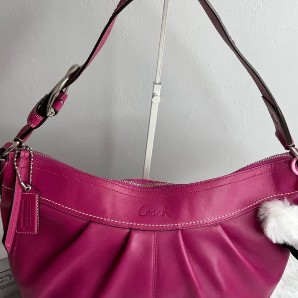 NWT y2k COACH Soho Pleated Leather Large Hobo Shoulder Bag F1373100 - Image 3