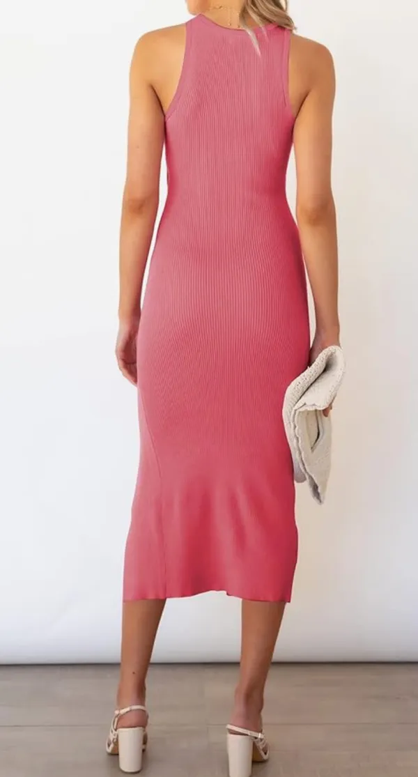 Midi Dress Pink Size XS - Image 2