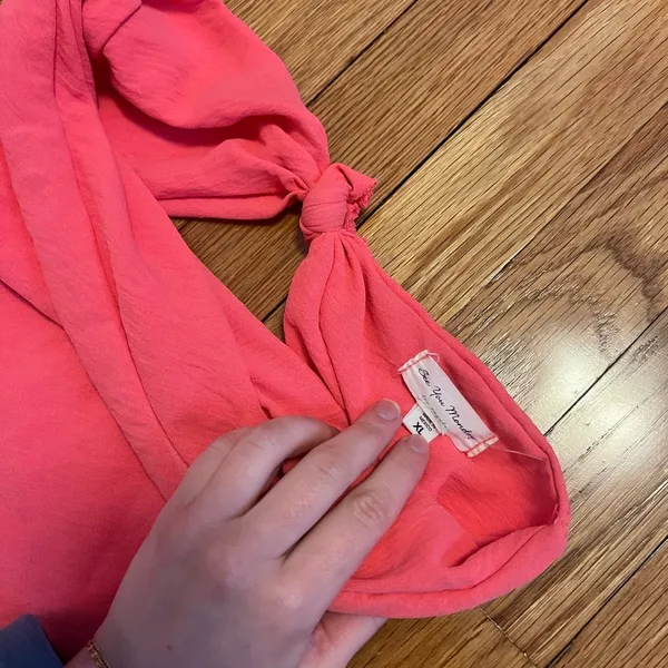 Vibrant Pink Strapless Dress - Image 3