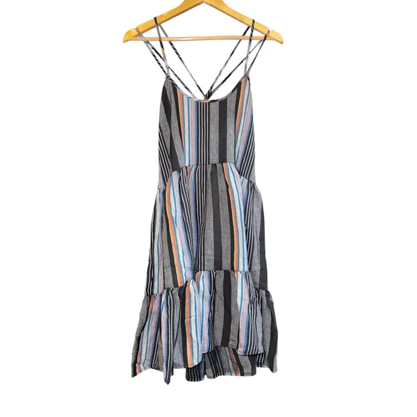 NWT Outerknown‎ Cielo Dress Open Back Women's Small Organic Cotton Tiered Beach - Image 4