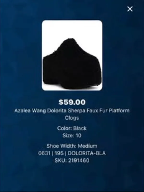 Azalea Wang Black Sherpa Platform Clogs NWOT Faux Fur Chunky Mule - Image 9