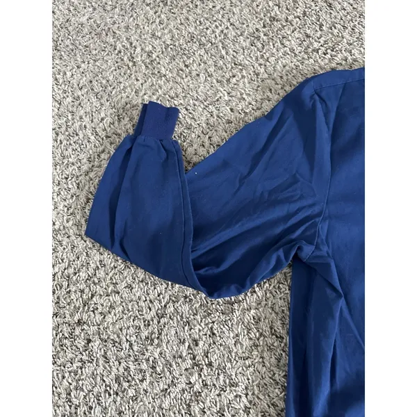RX Gear Women's Navy Blue Long Sleeve Snap Button down Scrub Top Size‎ Medium - Image 7