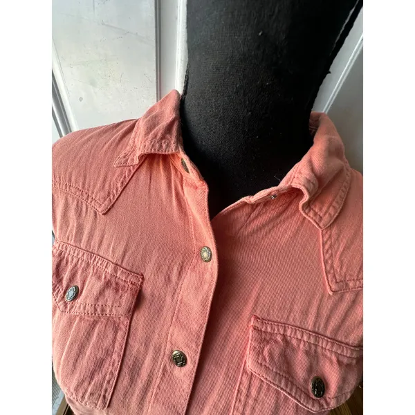 Ariat Women’s R.E.A.L. Jurlington Coral Snap Shirt M Western Chic - Image 2