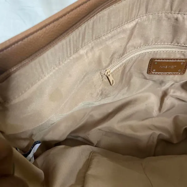 Nine West tan colorblock purse - Image 4