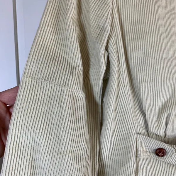 Vintage 70s Tan Corduroy‎ Blazer Jacket Academia Retro Preppy Women's Size 5/6 - Image 15