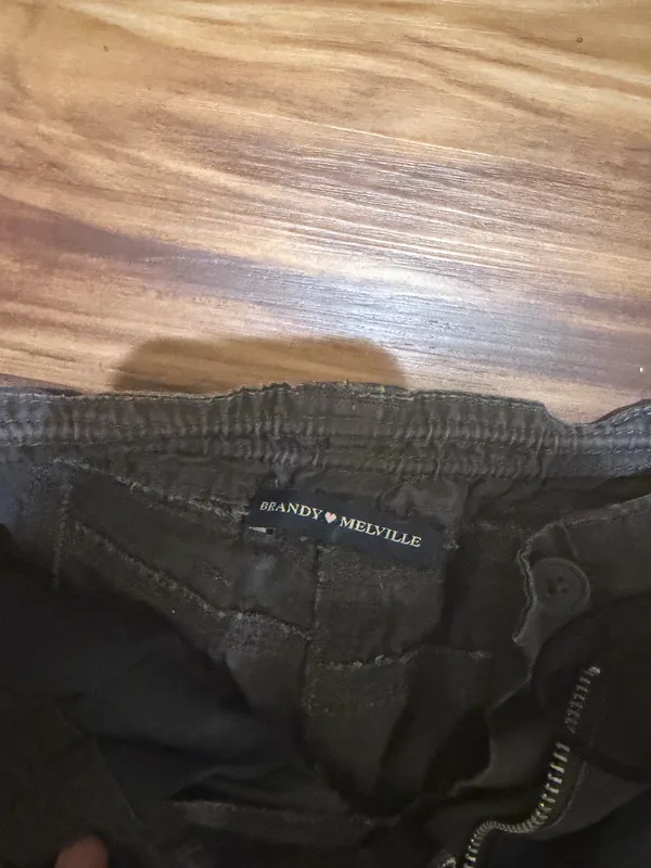 Brandy Melville Kim Cargo Pants Grey - Image 3