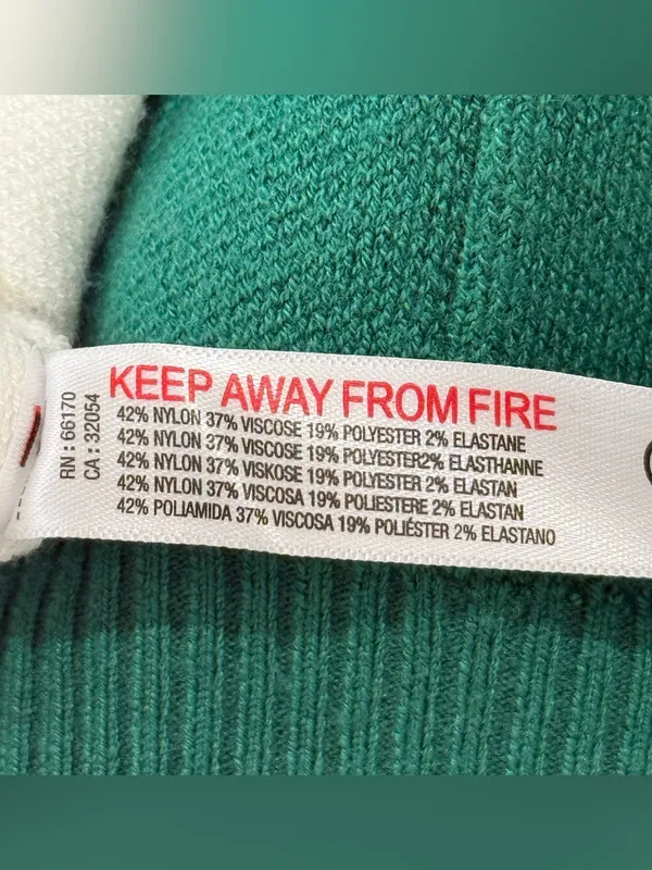 Anthropologie Daily Practice Nantucket Knit Hooded Sweatshirt XS Green Coastal - Image 9