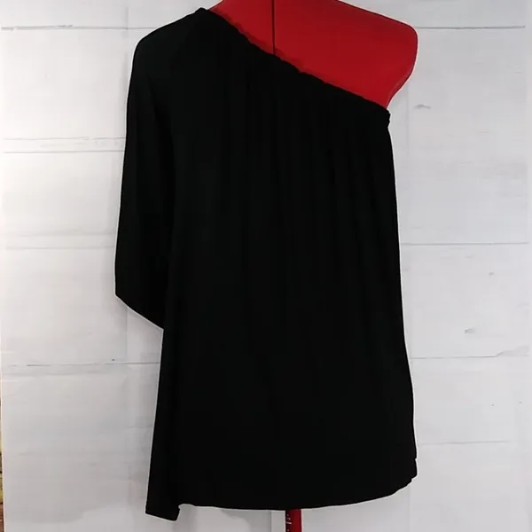Gipson One Shoulder off Black Top Sz M - Image 4