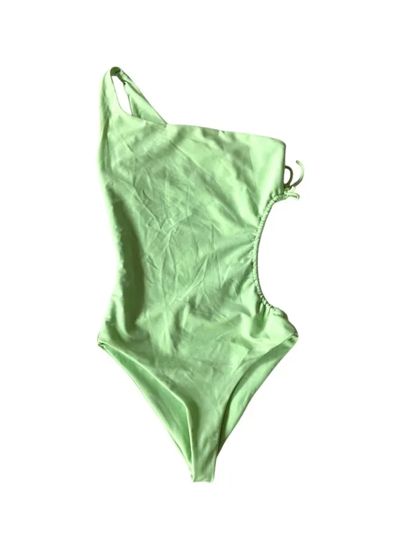 Jade Apex One Piece Swimsuit Lime Green Size S Beach Vacation Resortwear Coastal - Image 2