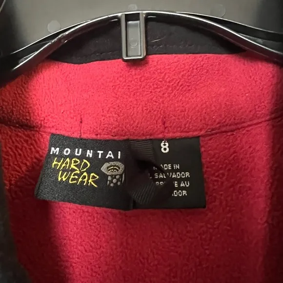 Mountain Hardwear red fleece zipper jacket‎ women’s size 8 - Image 5