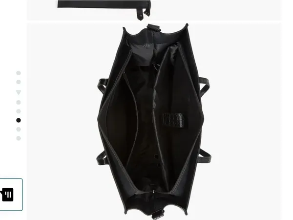 NWT‎ Beis Black Croc-Embossed Tote Bag - Image 6