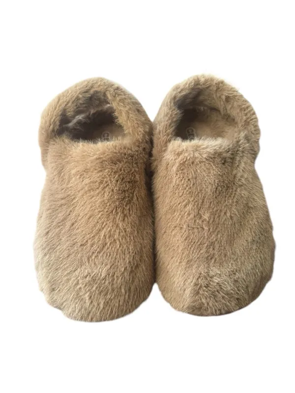Crocs Classic Unfurgettable Clog in milk chocolate Brown Faux Fur Size 9 Womens - Image 4