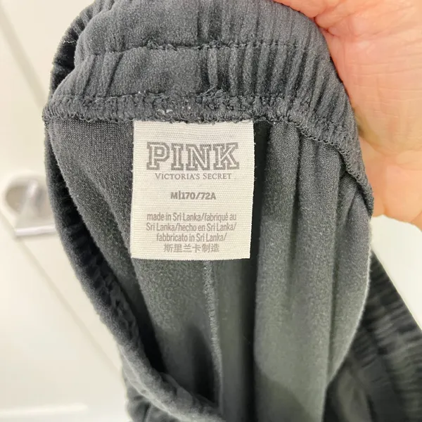 Victoria's Secret PINK Medium Black Y2K Velvet Wide Leg Pants with Pockets - Image 7