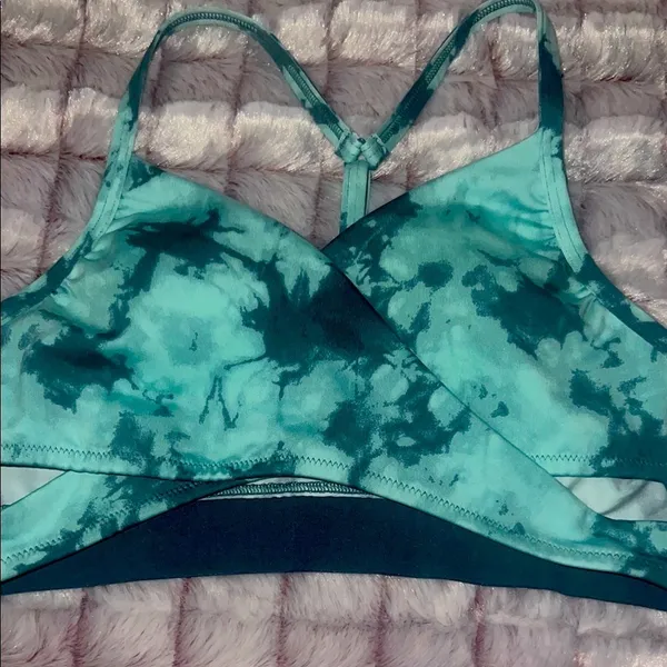 PINK Victoria's Secret‎ Green Sports Bra Intimates - Image 15
