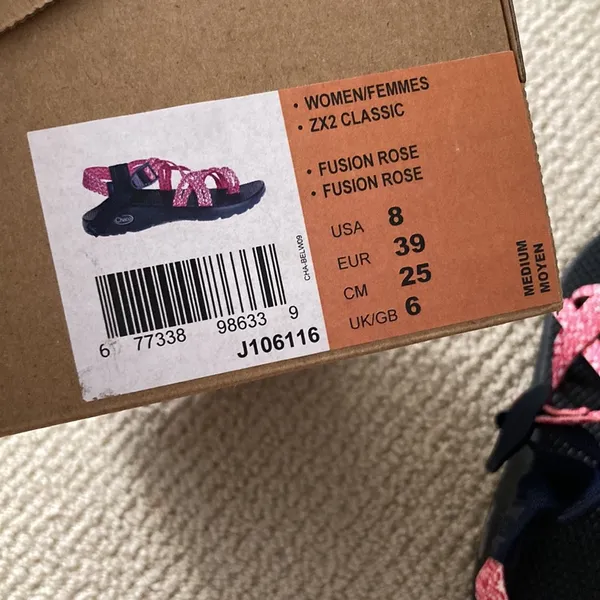 Chacos NEW Women’s ZX2 Classic Fusion Rose Pink Sandals Shoes Size 8 RARE NIB - Image 5