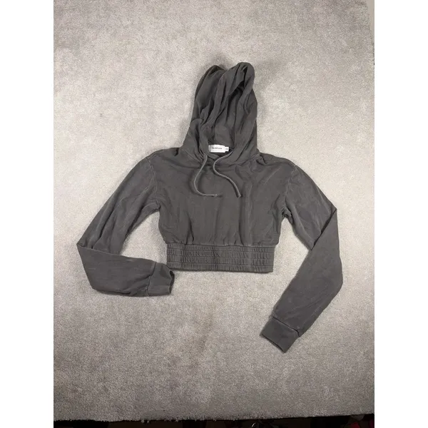 Talentless grey cropped boxing‎ hoodie women Xs - Image 2