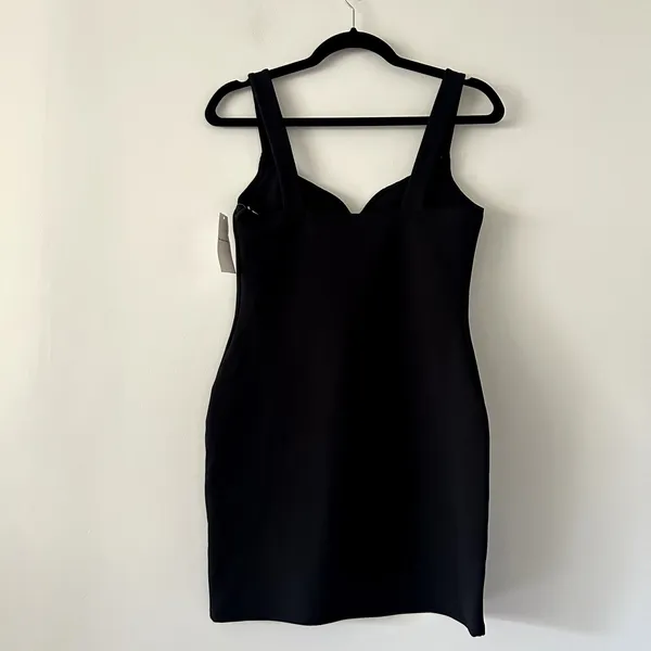 Abercrombie & Fitch Black Sweetheart Athletic Bodycon Mini Dress NWT Size S - Image 3