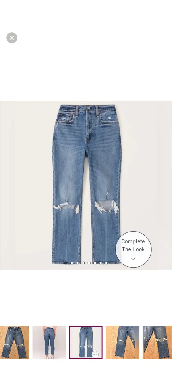 Abercrombie & Fitch The Ankle Straight Ultra High Rise Jeans - Image 3