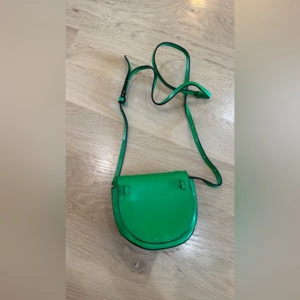Ganni Banner Nano convertible Saddle Bag green - Image 8