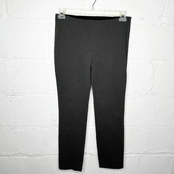 Quince Women's Charcoal Gray Ultra-Stretch Ponte Skinny‎ Pants Size Small - Image 2