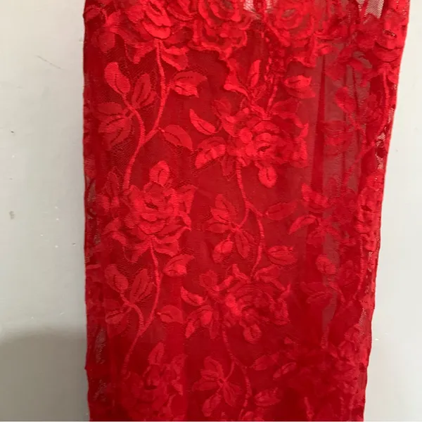 Victoria's Secret lace floral mini y2k dress size Large - Image 6