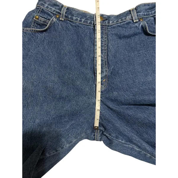 Vintage Levis High Rise Tapered Leg Jeans Made in USA Medium Wash Denim Size 18 - Image 4