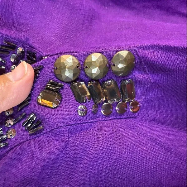 New York & Co. Purple Sleeveless tunic SZ:XL - Image 4