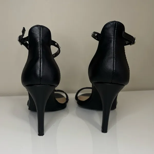 A New Day Enya Black Studded Barely There Pumps - Image 4