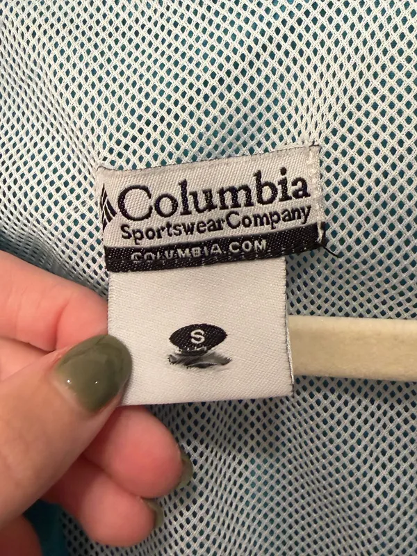 Columbia PFG Omni-Shade Teal Short Sleeve Fishing Shirt Size Small - Image 3