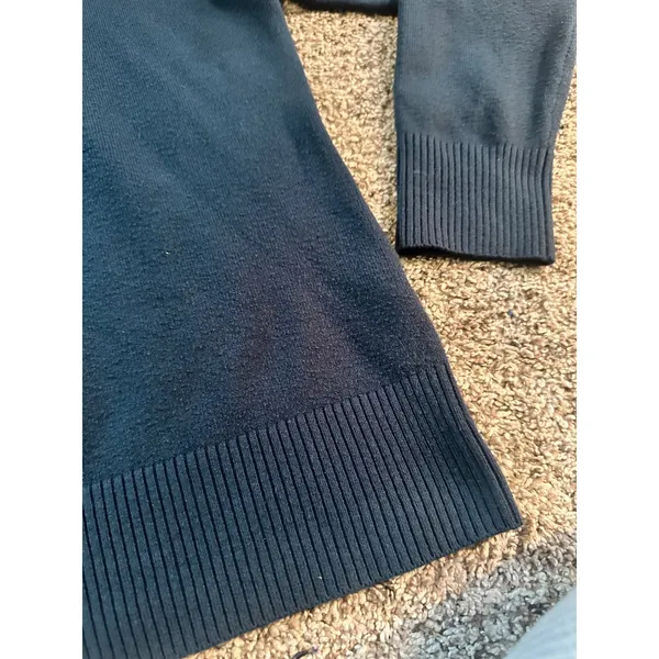 French Connection Size‎ XL Navy Blue Turtleneck Long Sleeve Knit Sweater Classic - Image 2