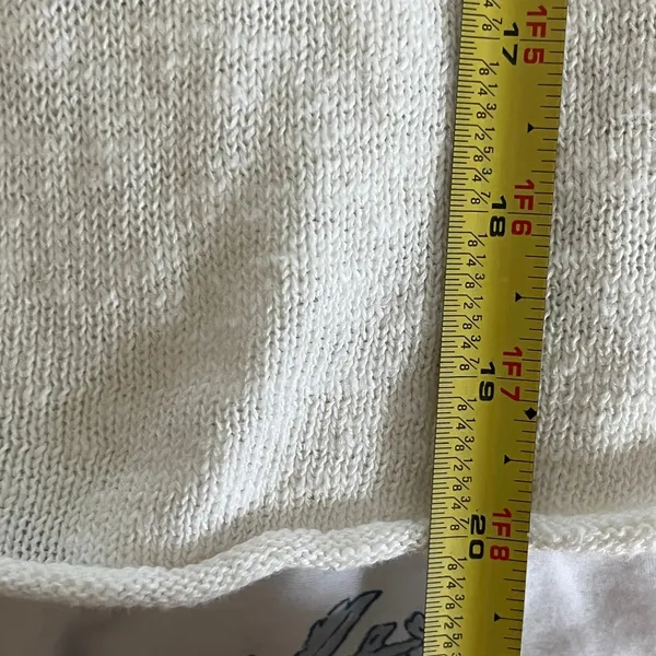 Velvet‎ Torie Linen Cotton Polo Knit Top Moon White Women Medium - Image 6