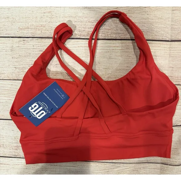 NWT OTG Athleisure Red activewear set Jacket, Sport Bra And Pants Leggings - Image 8